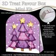 3D Xmas Trees Treat or Favour Box Mini Kit