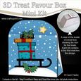 3D Xmas Sledge Treat or Favour Box Mini Kit