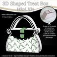 Xmas Mistletoe Handbag Shaped Treat or Favour Box Mini Kit