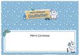 Xmas Godfather Polar Bear Signpost Large Dl Matching Insert