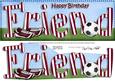 Large Dl Birthday Friend Football Card & 3D Decoupage