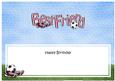 Birthday Best Friend Football Matching Large Dl Insert
