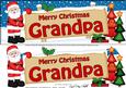 Christmas Grandpa Santa Signpost Large Dl Easicut 3D Decoupa