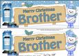 Christmas Brother Teddy Signpost Lge Dl Easicut Decoupage