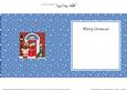 Singing Rudolph Christmas Door Matching Square Insert