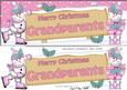 Xmas Grandparents Snowmen Signpost Lge Dl Easicut Decoupage