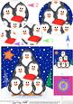 Penguin Tree Felties Circle Pyramage Topper