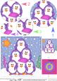Penguin Tree Felties Circle Pyramage Topper