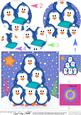 Penguin Tree Felties Circle Pyramage Topper