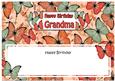 Birthday Grandma Butterflies Large Dl Matching Insert