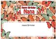 Birthday Nana Butterflies Large Dl Matching Insert