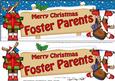 Xmas Foster Parents Rudolph Signpost Lge Dl Decoupage