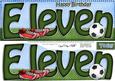 11th Birthday Football Large Dl Quick Card N 3D Decoupage