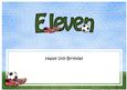 11th Birthday Football Large Dl Matching Large Dl Insert
