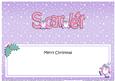 Merry Christmas Scarlett Penguins Matching Large Dl Insert