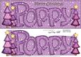 Merry Christmas Poppy Trees Large Dl & 3D Decoupage
