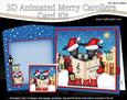 3D Xmas Scottie Dogs Animated Merry Carollers Card Kit