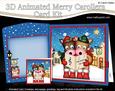 3D Xmas Horses Animated Merry Carollers Card Kit