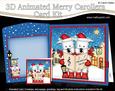3D Xmas Westie Dogs Animated Merry Carollers Card Kit