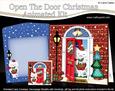 3D Xmas Cat's Pudding Animated Moveable Open Door Card Kit