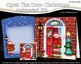 3D Xmas Santa's Present Animated Moveable Open Door Card
