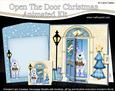 3D Xmas Ben Bear's Present Animated Moveable Open Door Card