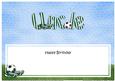 Happy Birthday Uncle Football Matching Large Dl Insert