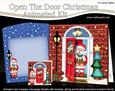 3D Xmas Santa's Pudding Animated Moveable Open Door Card Kit