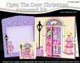 3D Xmas Gigi's Present Animated Moveable Open Door Card Kit