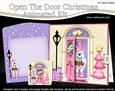 3D Xmas Ben's Pudding Animated Moveable Open Door Card Kit