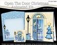 3D Xmas Snowman's Present Animated Moveable Open Door Kit