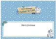 Xmas Father in Law Bear Signpost Large Dl Matching Insert