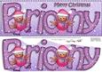 Merry Christmas Briony Robins Large Dl & 3D Decoupage