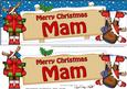 Xmas Mam Rudolph Signpost Large Dl Easicut 3D Decoupage