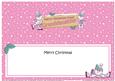 Xmas Great Granddaughter Snowmen Signpost Large Dl Insert