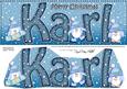Merry Christmas Karl Penguins Large Dl & 3D Decoupage