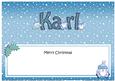 Merry Christmas Karl Penguins Matching Large Dl Insert
