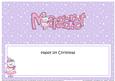 Merry Christmas Margaret Teddy Matching Large Dl Insert