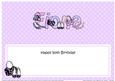 50th Birthday Fiona Shoes & Handbags Large Dl Insert