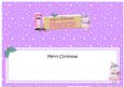 Christmas Nanny Teddy Signpost Large Dl Matching Insert