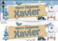 Xmas Xavier Polar Bear Signpost Large Dl Easicut Decoupage
