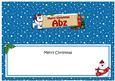 Xmas Abz Polar Bear Signpost Large Dl Matching Insert