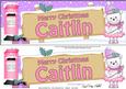 Xmas Caitlin Teddy Tess Signpost Large Dl Easicut Decoupage