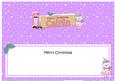 Xmas Caitlin Teddy Tess Signpost Large Dl Matching Insert