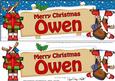 Xmas Owen Rudolph Signpost Large Dl Easicut Decoupage