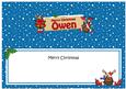 Xmas Owen Rudolph Signpost Large Dl Matching Insert