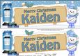 Xmas Kaiden Teddy Ed Signpost Large Dl Easicut Decoupage