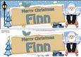 Xmas Finn Santa Signpost Large Dl Easicut Decoupage