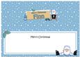 Xmas Finn Santa Signpost Large Dl Matching Insert