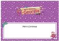 Xmas Georgia Robin Signpost Large Dl Matching Insert